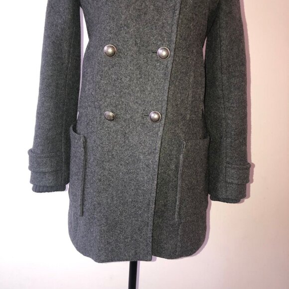 Aritzia Community Gray Cadet Wool Double-Breasted Size XS - Picture 5 of 17
